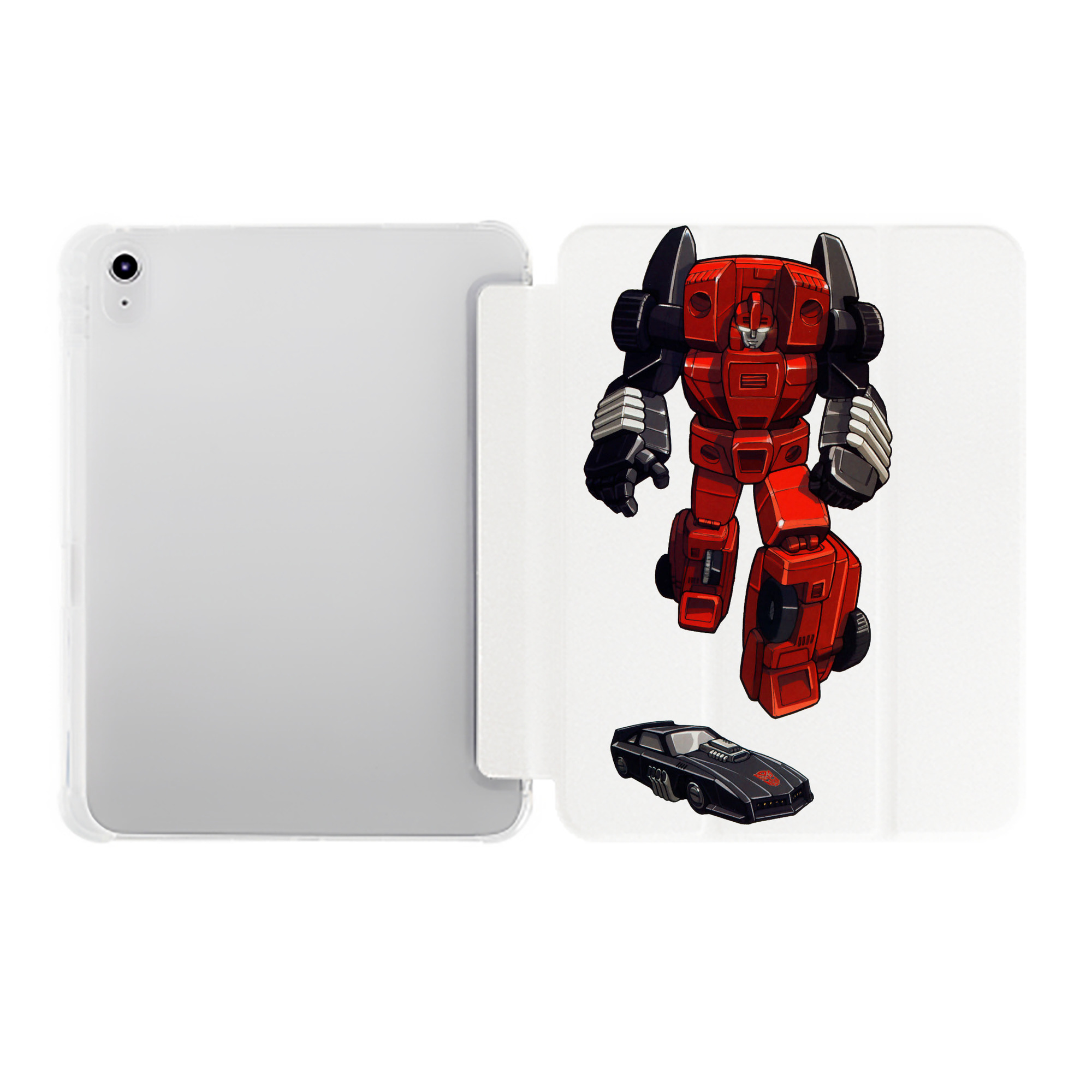 （画像用）  IPad ケース ペン収納付き 三つ折りスタンド PUレザー×シリコン 対応機種9.5/10.5/10.9インチ